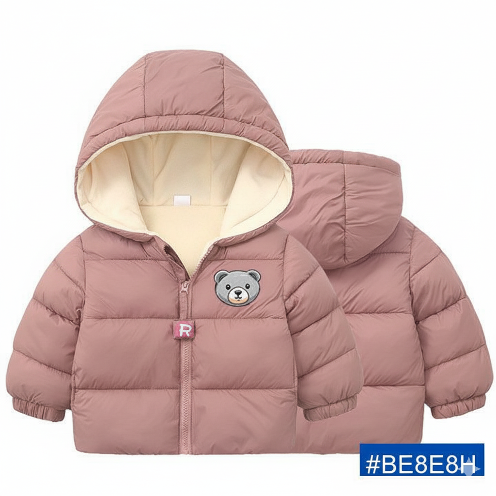 Cozy Kids' Hooded Winter Cotton Jacket