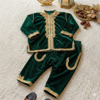 Elegant Velvet Boys Jabador – Perfect for Eid & Special Occasions