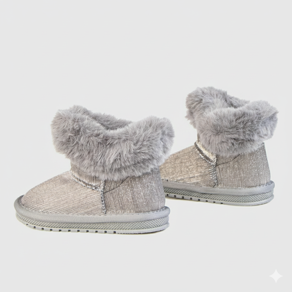 Girls Winter Fur Boots | Warm & Stylish Snow  & Rain Boots for Kids