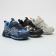 Boys Sport Sneakers: Quick On, Strap+Laces Stay Put