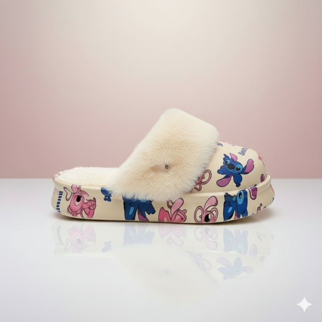 Chaussons douillets pour des pieds heureux
