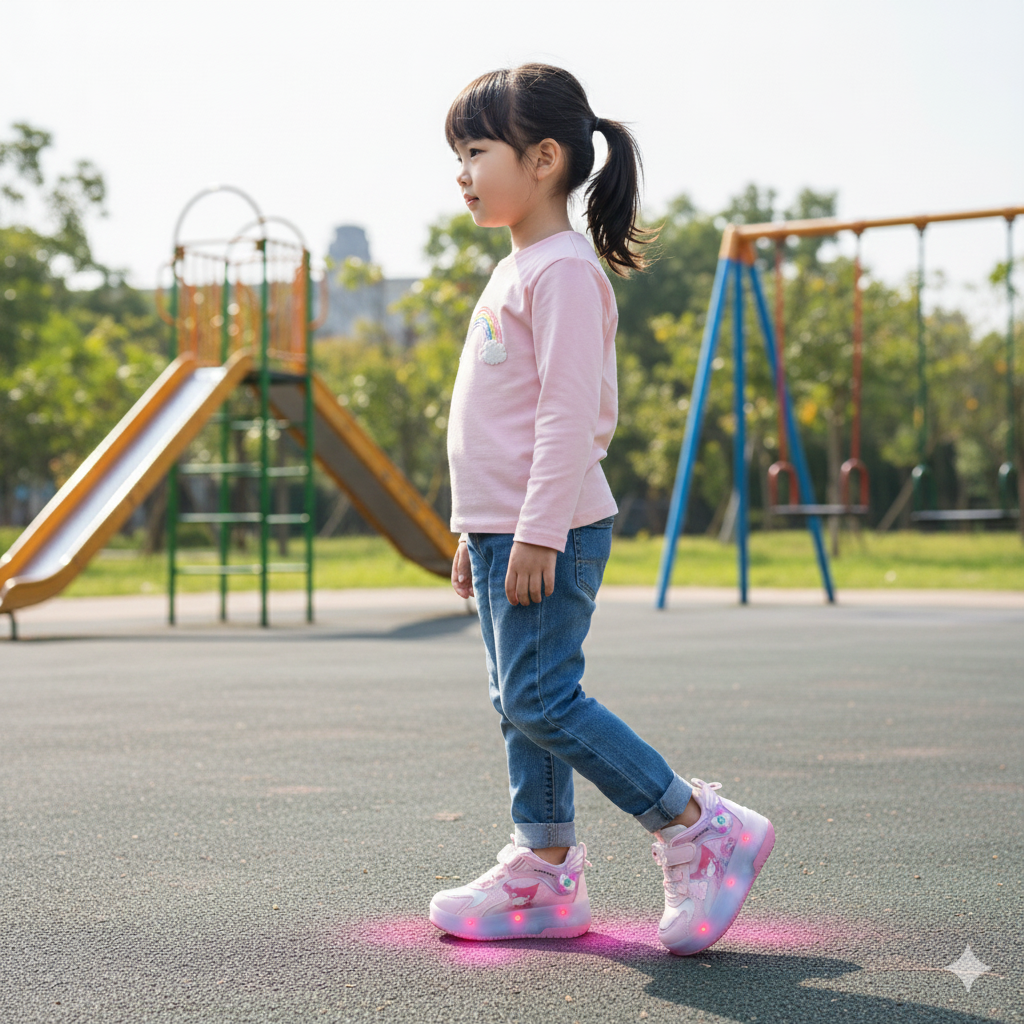 "حذاء دريم جلو رولر الرياضي - سحر مضيء للفتيات الصغيرات"