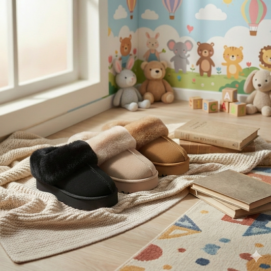 Bottes d'hiver douillettes pour filles avec doublure en fourrure douce – Bottes chaudes, douces et élégantes pour tout-petits