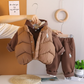 Children's winter hooded sweatshirt suit new style boy baby winter clothing plus velvet thickened vest three-piece set8
