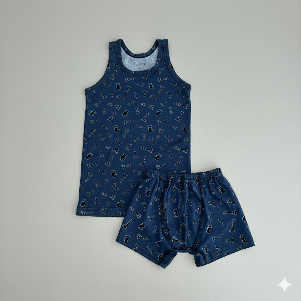 Body unisexe sans manches à imprimé licorne avec short assorti - Coton doux et confortable