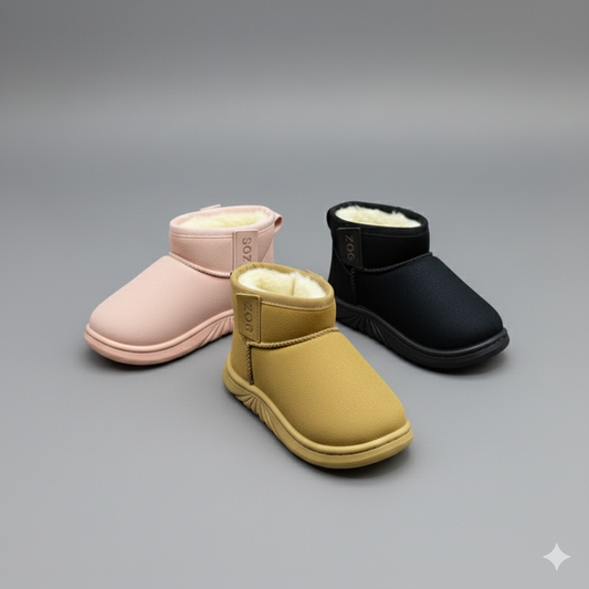 Bottines en fausse fourrure pour filles : Le confort rencontre l'élégance