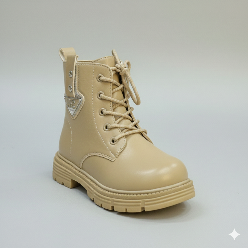 Bottines à lacets élégantes pour filles avec semelle antidérapante