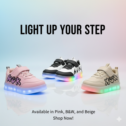 أحذية رياضية مضيئة للأطفال – أحذية مريحة بنعل LED