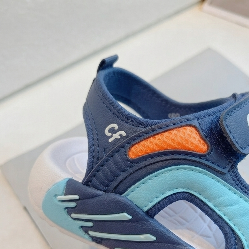 Sandales de sport unisexe pour enfants – Sandales d'été légères et ajustables pour garçons et filles