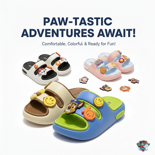 شباشب  للأطفال برسومات كرتونية - ناعمة وخفيفة الوزن وغير قابلة للانزلاق