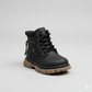 Bottes garçon avec fermeture éclair latérale – Noir, marron foncé et kaki | Chaussures d'hiver résistantes 