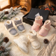Toddler Kids Winter Snow Boots – Warm Faux Fur Lined Ankle Booties with Quilted Upper, Water-Resistant Outdoor Shoes with Anti-Slip Soft Sole for Girls & Boys