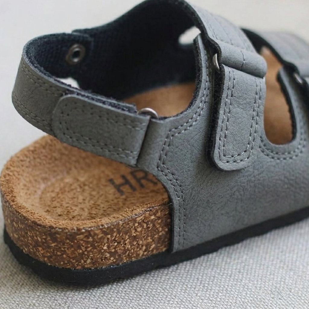 صندل كلاسيكي للأطفال بشريط مع دعم خلفي