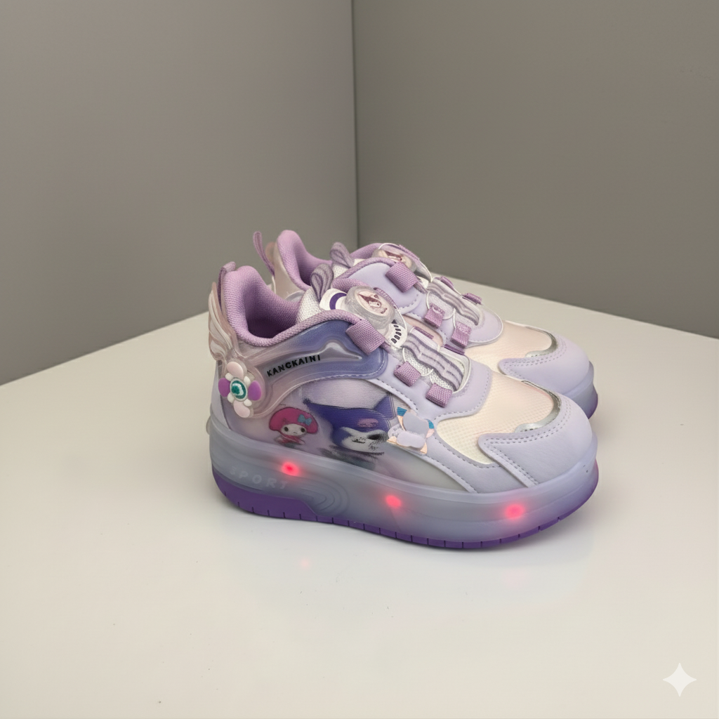 "حذاء دريم جلو رولر الرياضي - سحر مضيء للفتيات الصغيرات"