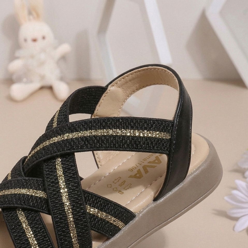 صندل بنات أنيق بحزام متقاطع – راحة ناعمة وعصرية للصيف 👡✨