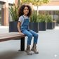 Girls’ Lace-Up Ankle Boots—Lug Grip for Safer Steps