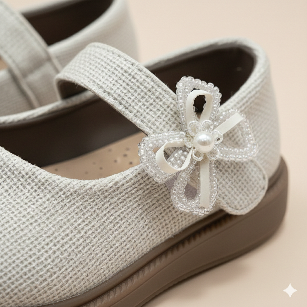 ✨ Chaussures Mary Jane élégantes pour filles avec détail floral – Style confortable ✨