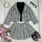 Classic Plaid Charm 3-Piece Outfit Set