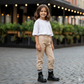 Girls Knit-Cuff Buckle Boots | Warm Ankles, Easy Pull Tab
