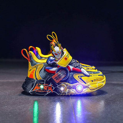 Superhero Glow: Modern LED-Lit Kids Shoes for Style-Savvy Young Heroes - IRRAKIDS