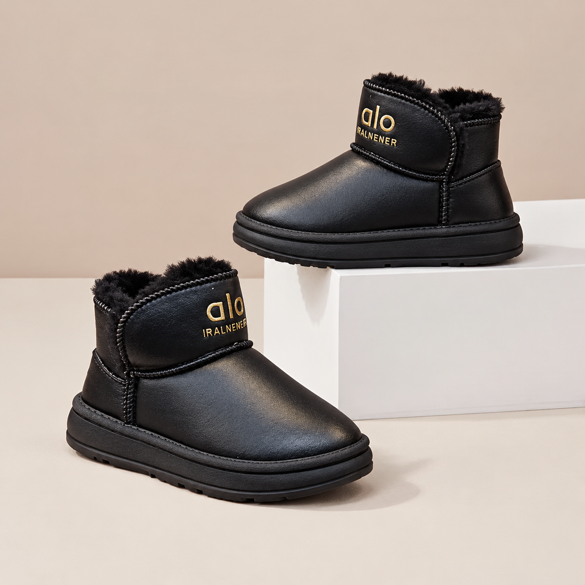 Bottines doublées en peluche pour enfants – Le style hivernal au quotidien