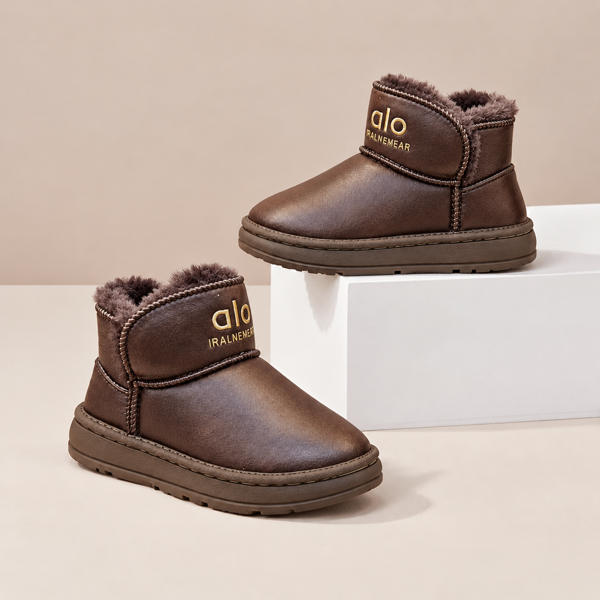 Bottines doublées en peluche pour enfants – Le style hivernal au quotidien