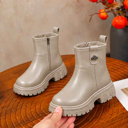 Bottines élégantes pour fille à semelles crantées épaisses – Une touche stylée pour les tenues du quotidien et les grandes occasions