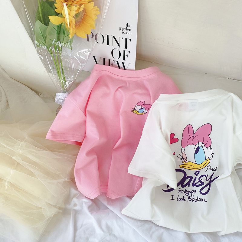 T-shirts Daisy Duck amusants pour l'été pour filles