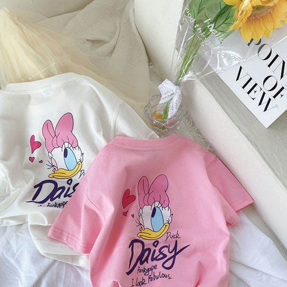 Summer Fun Daisy Duck T-Shirts for Girls - IRRAKIDS