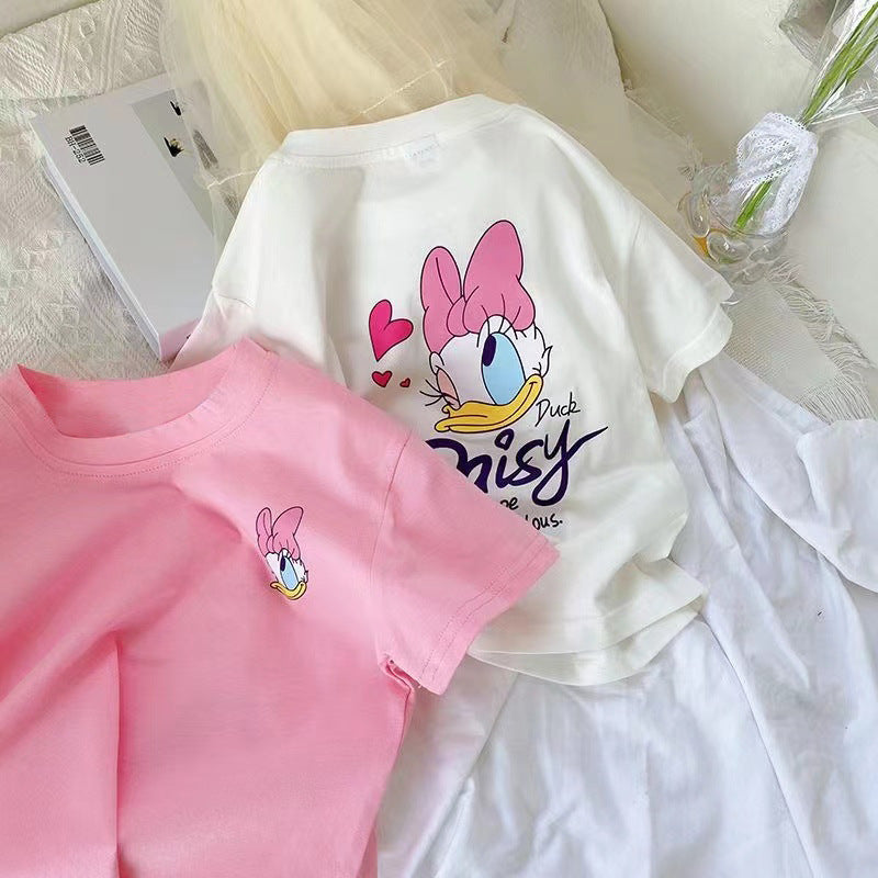 T-shirts Daisy Duck amusants pour l'été pour filles