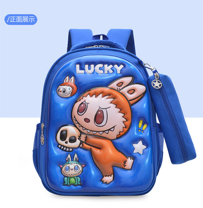2025 Labubu Kids School Backpack – Korean Style Large-Capacity Student Bag for Boys & Girls, Kindergarten & Primary