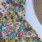 Colorful Floral Dress & Matching Hat Set for Girls - IRRAKIDS