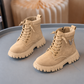 Bottes d'hiver haut de gamme pour enfants – Chaussures montantes à lacets élégantes avec ajustement confortable, semelle antidérapante durable et doublure chaude