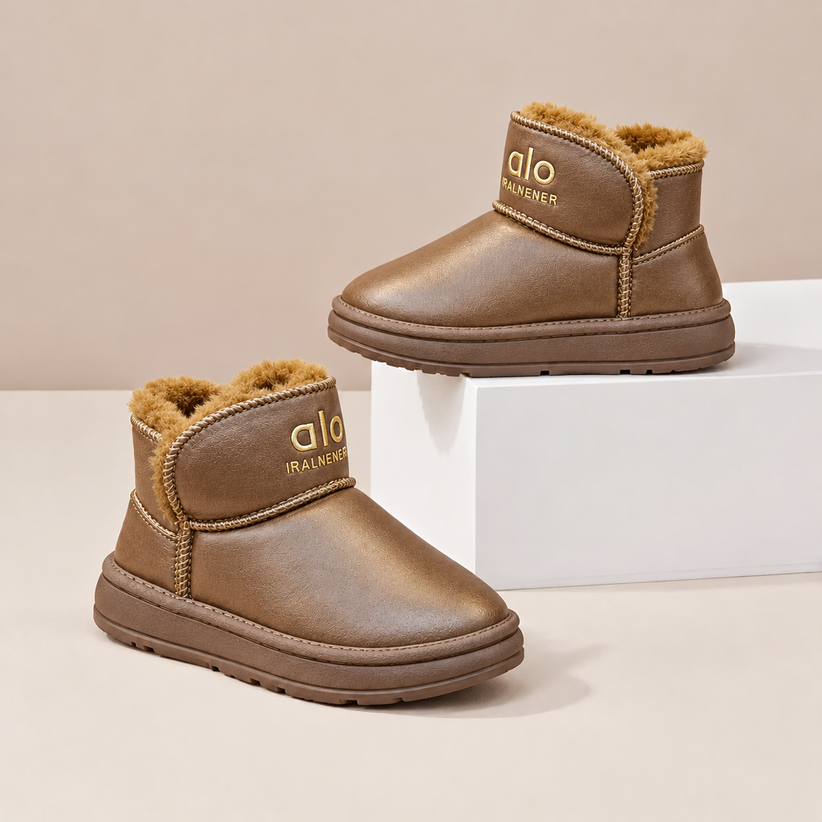 Bottines doublées en peluche pour enfants – Le style hivernal au quotidien