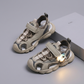Kids Sport Sandals with LED Lights – Breathable Anti-Slip Summer Shoes