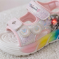 Sandales de sport lumineuses à LED pour enfants - Sandales d'été légères, douces et confortables 