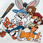 Ensemble d'été T-shirt à motif dessin animé équipe de baseball pour enfants et short coloré (Tenue 2 pièces)