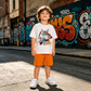 Ensemble d'été T-shirt à motif dessin animé équipe de baseball pour enfants et short coloré (Tenue 2 pièces)