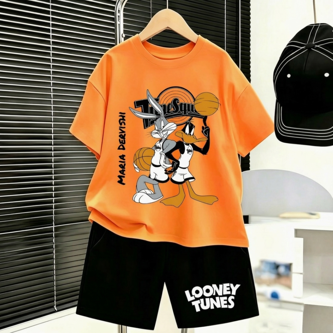 Ensemble d'été 2 pièces Looney Tunes Basketball pour enfants