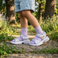 Sandales de sport lumineuses à LED pour filles – Motif cœur de dessin animé mignon | Sandales d'été légères, douces et ajustables