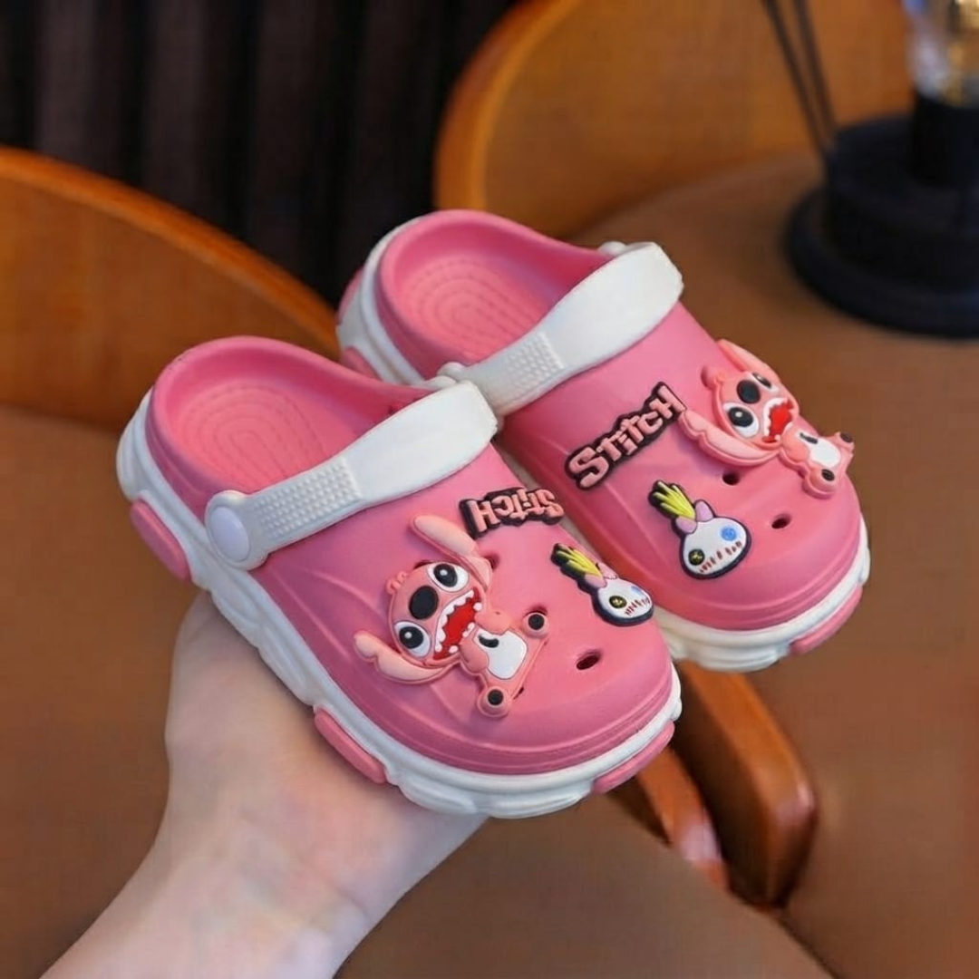 Kids Cartoon Character Clogs with Adjustable Back Strap