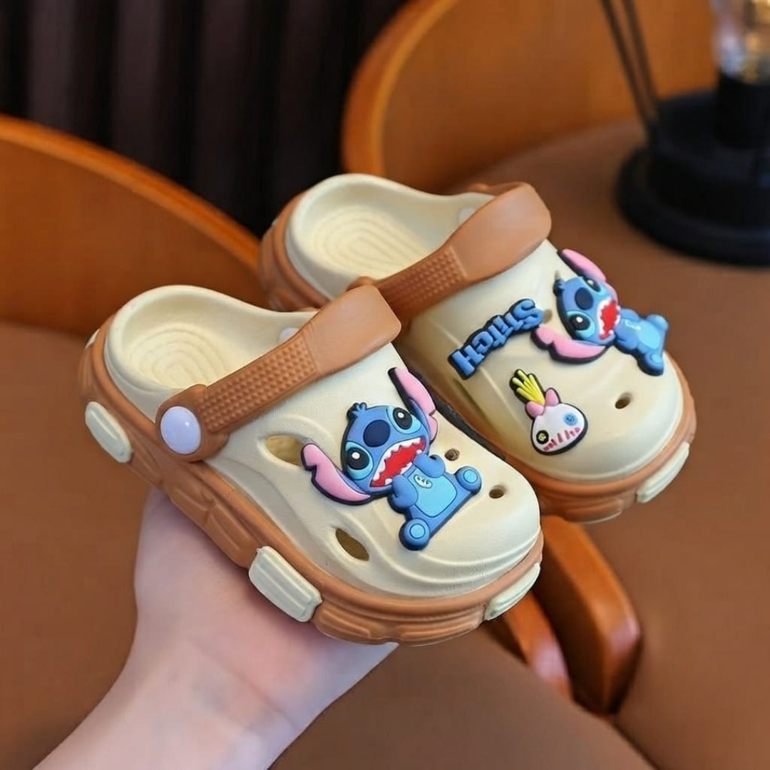 Kids Cartoon Character Clogs with Adjustable Back Strap