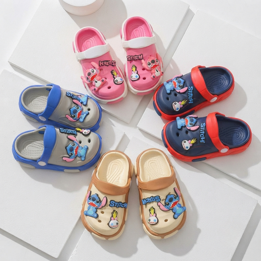 Kids Cartoon Character Clogs with Adjustable Back Strap
