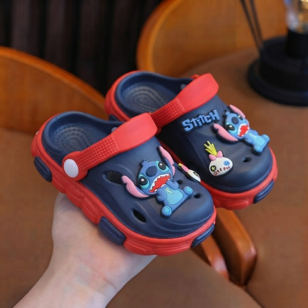 Kids Cartoon Character Clogs with Adjustable Back Strap