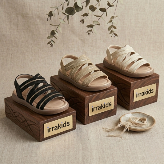 Girls Multi-Strap Comfort Sandals – Lightweight Casual Summer Shoes