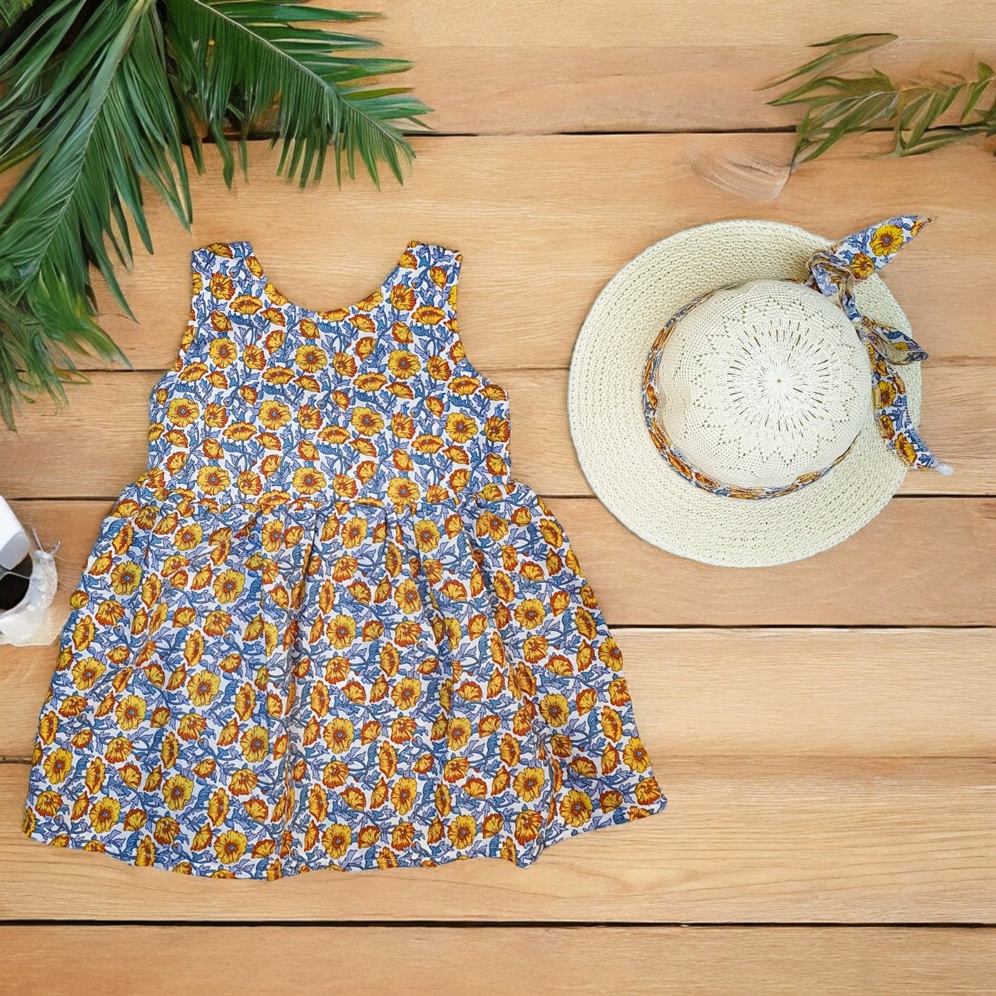 Robe de style vacances d'été à imprimé floral