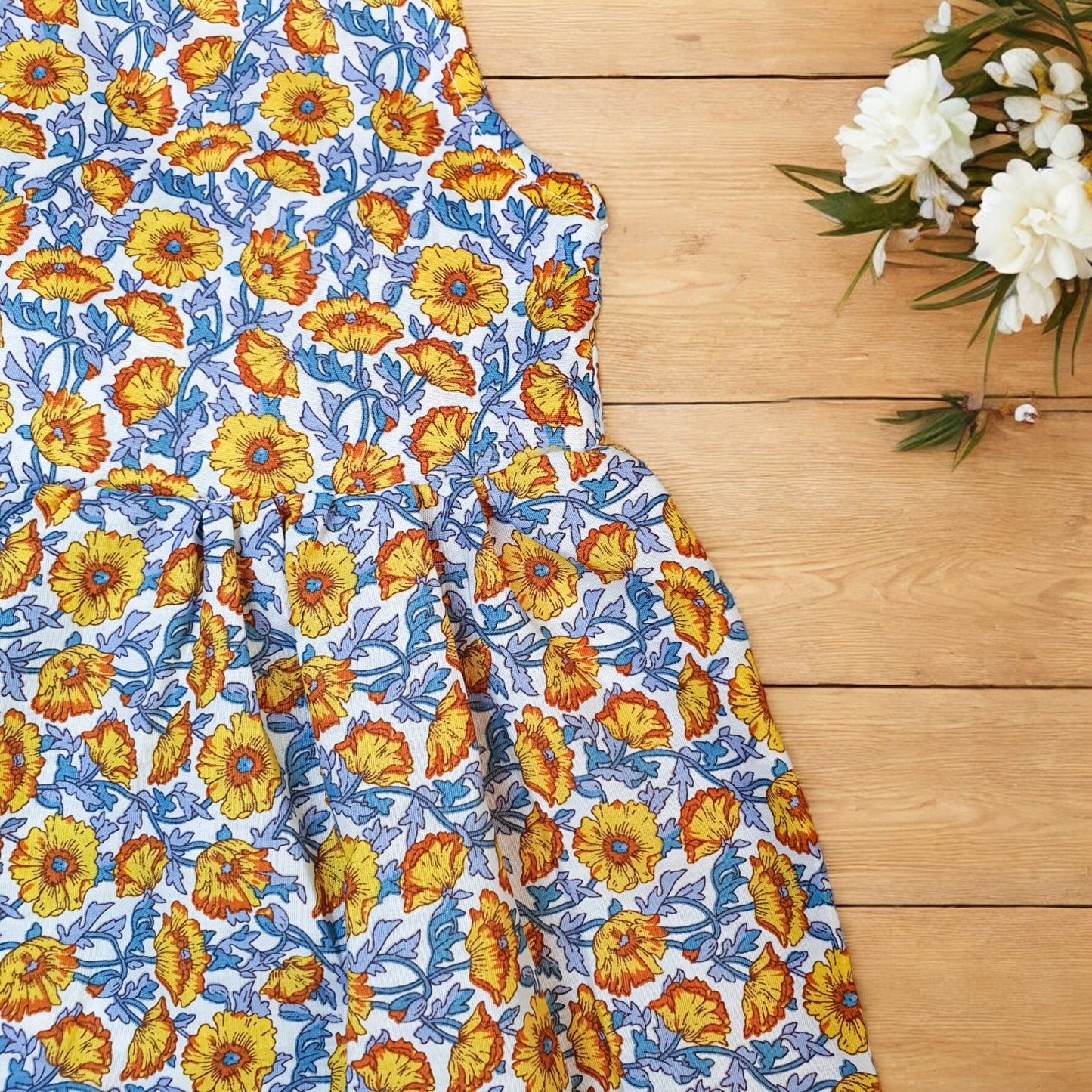 Robe de style vacances d'été à imprimé floral