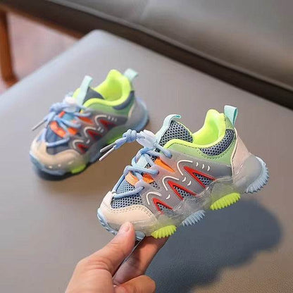Unisex sports shoes with LED lighting. Soft, non-slip sole. - IRRAKIDS