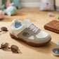 Chaussures de sport pour enfants avec bride Velcro – Baskets décontractées confortables et antidérapantes pour garçons et filles