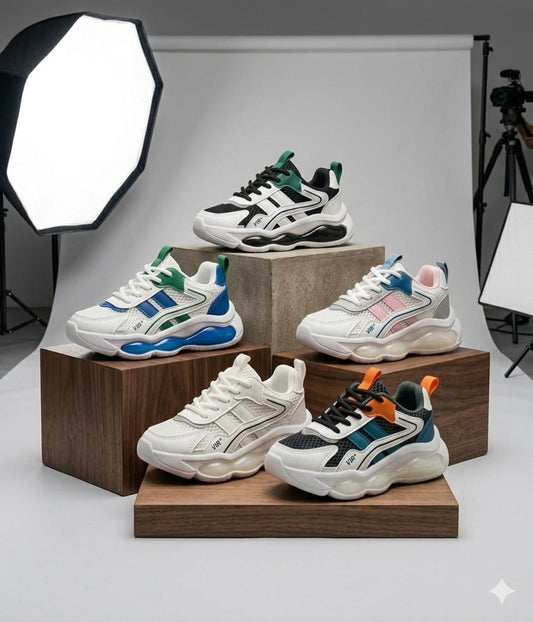 Baskets lumineuses LED pour enfants – Chaussures de sport en maille respirante avec lumières clignotantes pour garçons et filles